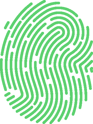 Green Fingerprint Icon