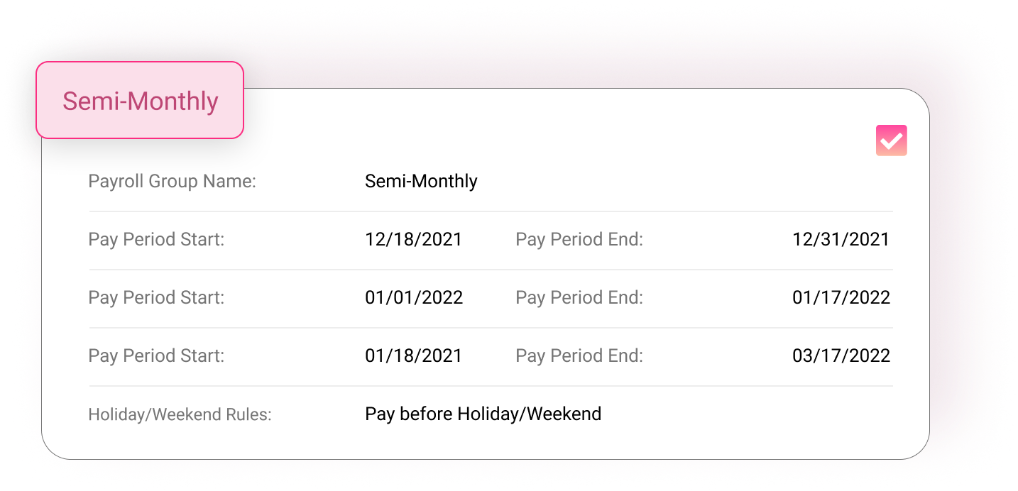 Semi-Monthly Payroll
